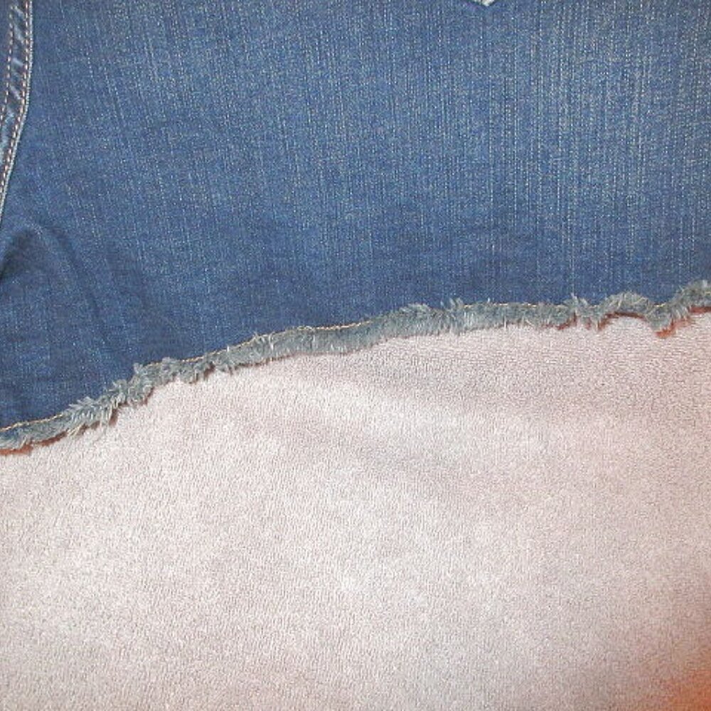 Torrid Micro Mini Jean Shorts Plus Size 30 High Rise Stretch Denim Cut Off Jorts - Picture 8 of 10